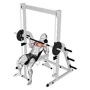 amith machine incline bench press